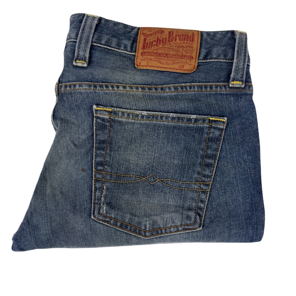 Lucky Brand Lola Straight Short Inseam Denim Jeans Sz 10/30 Med Wash EUC - Picture 6 of 15